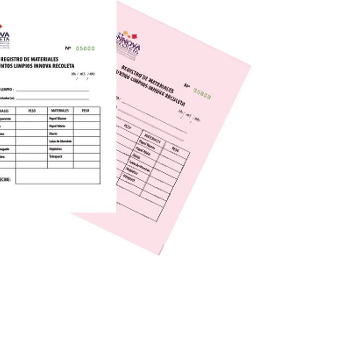 Talonario Tamaño 1/2 Carta 1