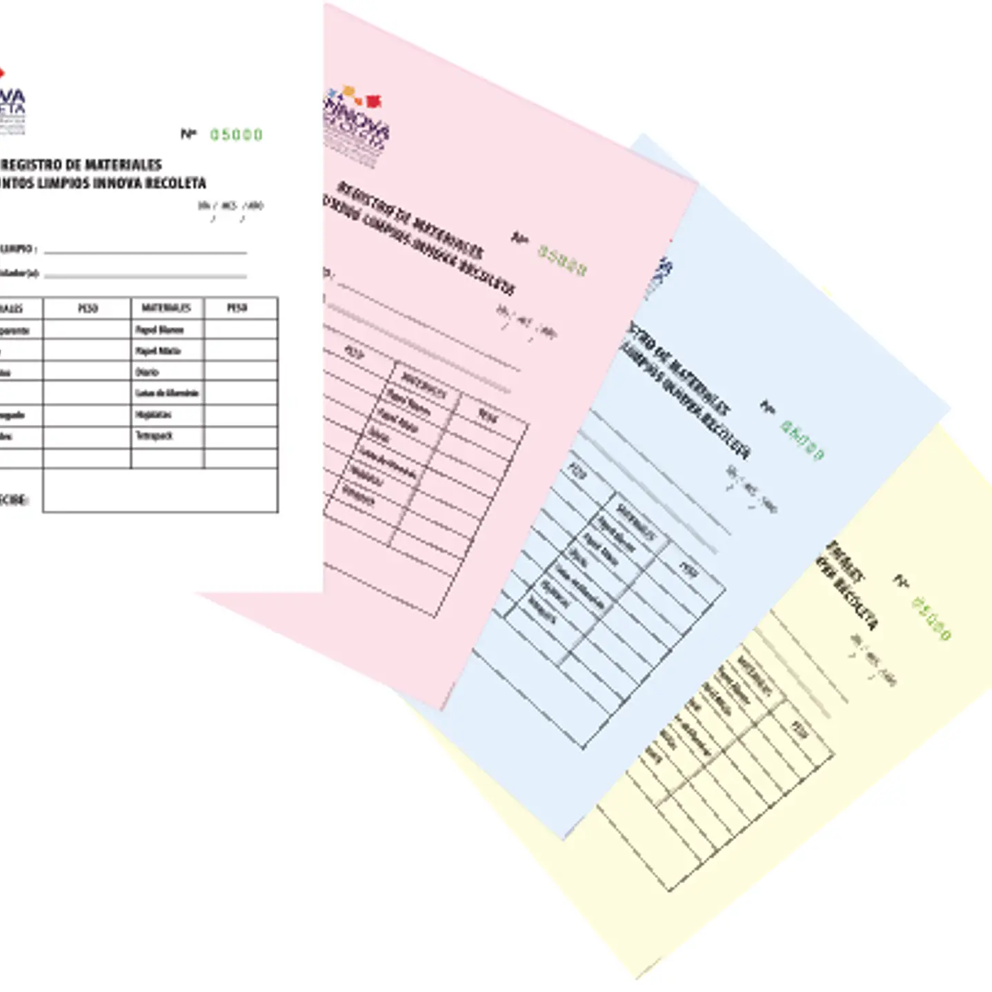 Talonario Tamaño 1/2 Carta 3