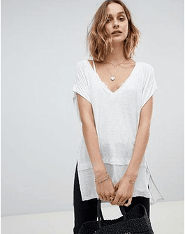 Free People Voyage v-neck t-shirt
