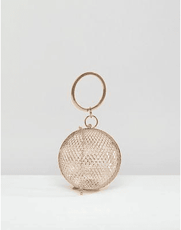 DESIGN cage sphere clutch bag