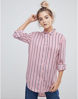 Willow & Paige boyfriend shirt in stripe