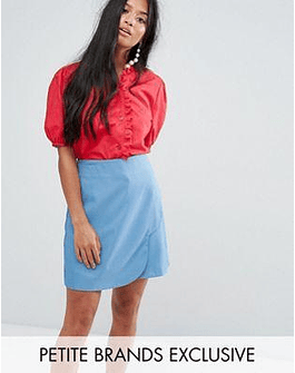 Sister Jane Petite Blouse With Broderie Trim