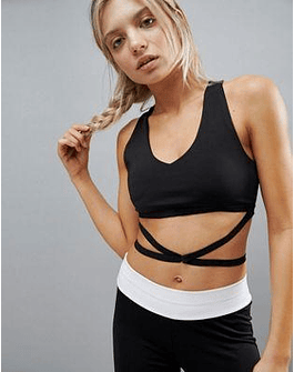 Kisaiya Cross Hem Sports Bra
