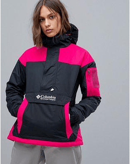 Columbia Challenger Pullover in Black/Pink