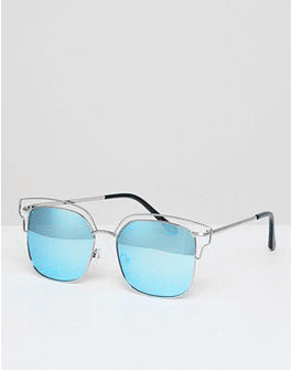 AJ Morgan blue mirror aviator sunglasses