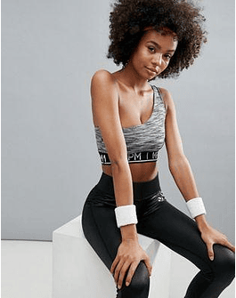Minkpink Active Hunter One Shoulder Active Crop Top