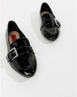 London Rebel Pointed Flat Shoes