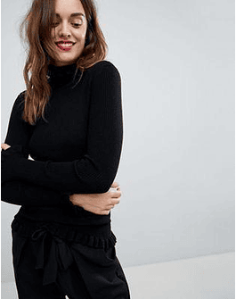 Y.A.S Oda Frill Neck And Sleeve Sweater