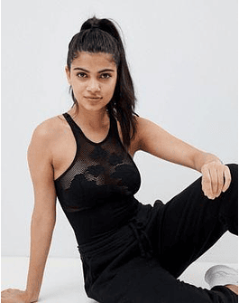 South Beach black mesh bodysuit