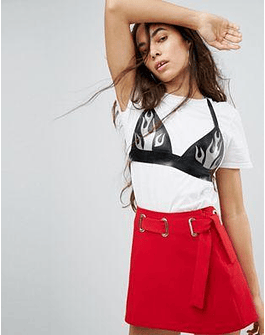 Hanger Latex Flame Bra