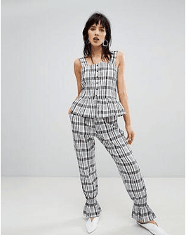 Resume Fia Fluted Ankle Checked Pants
