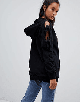 Glamorous longline hoodie