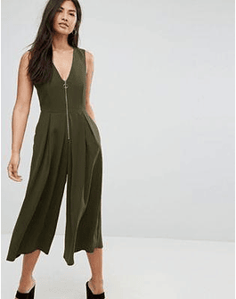 Jumpsuit with Ring Pull Detail