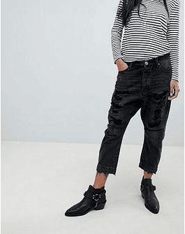 One Teaspoon Kingpins Drop Crotch Boyfriend Jean