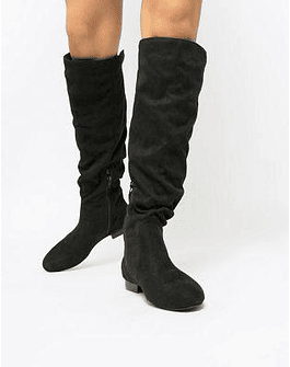 DESIGN Connie faux shearling knee boots