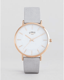 Limit Gray Faux Leather Watch Exclusive To