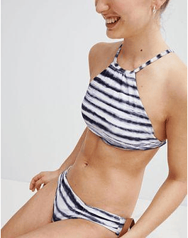 Seafolly Osaka Stripe Gathered Hipster Bikini Bottoms