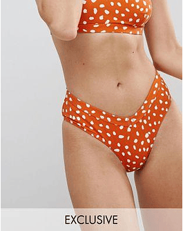 Zulu & Zephyr Exclusive Polka Amber Bikini Bottom