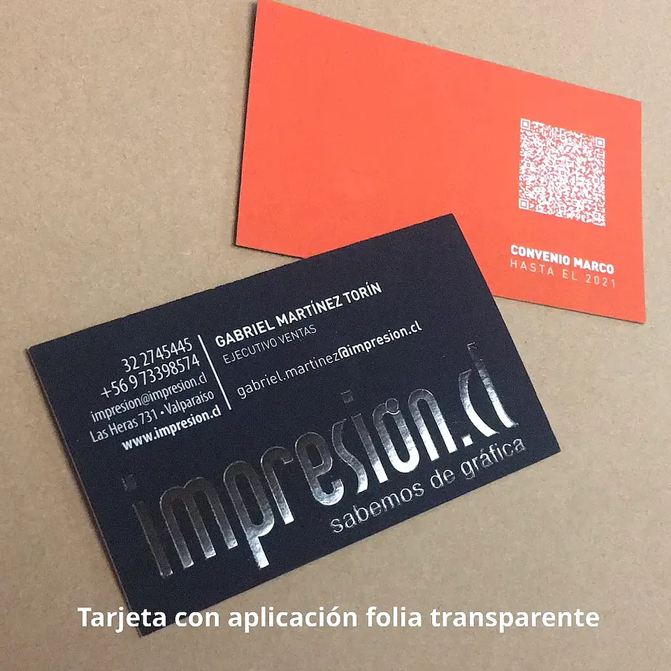 Tarjetas con folia metálica 5