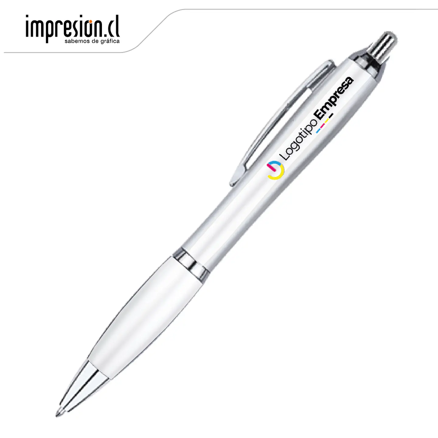 Bolígrafo plástico Wind Satin personalizado 3
