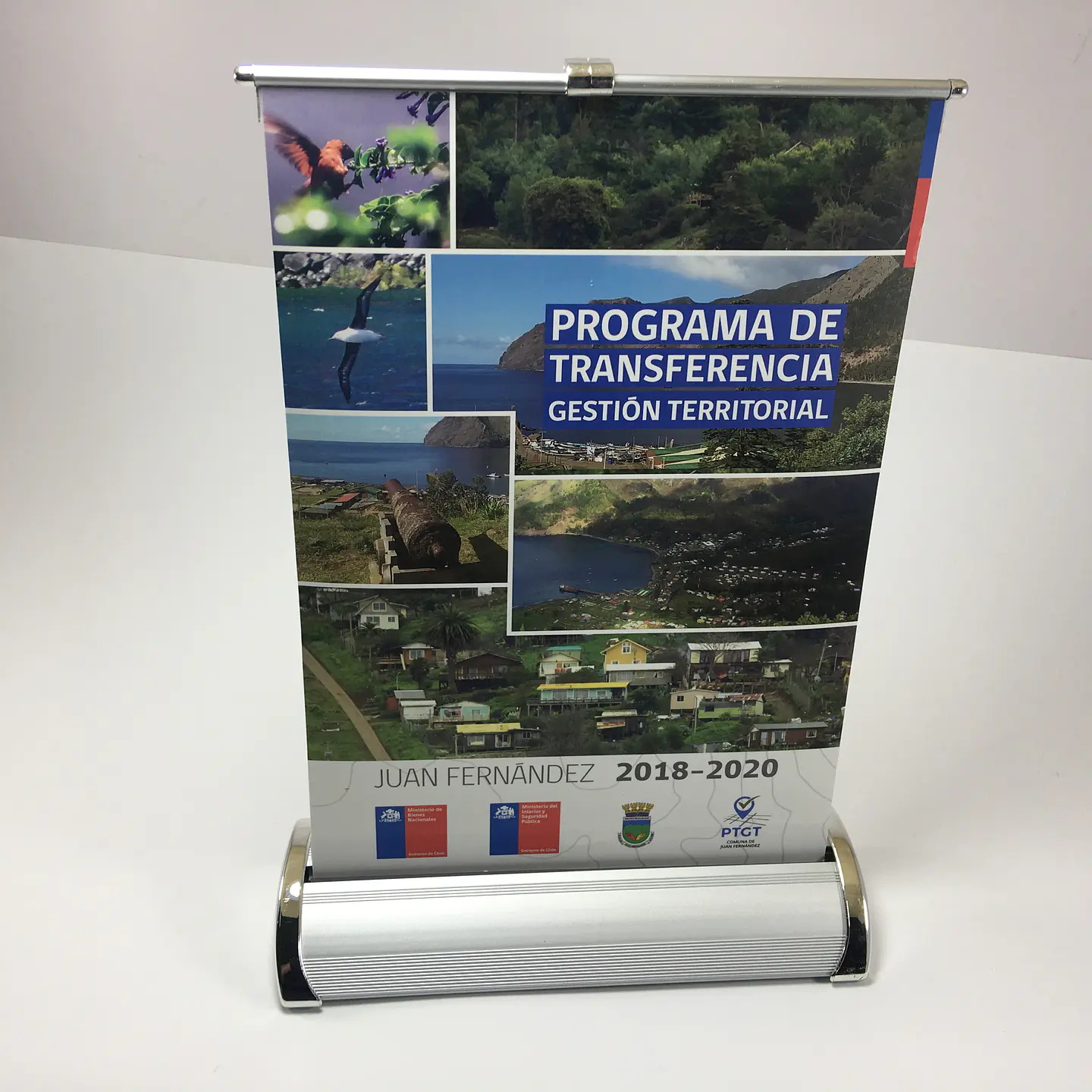 Pendón mini roller 21x30 cm publicitario 2