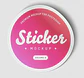 Sticker redondo 5x5 cm personalizado - Miniatura 2