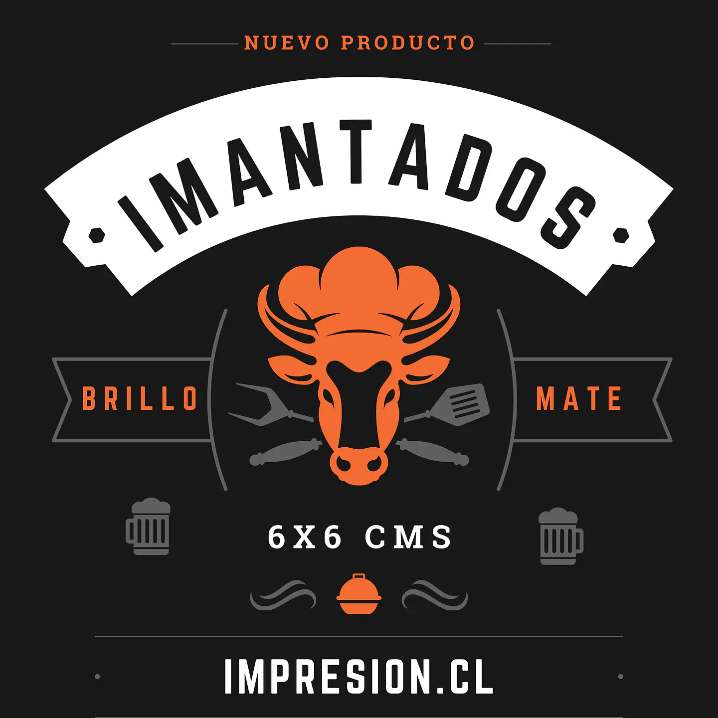 Imantados personalizados 6x6 cm 3