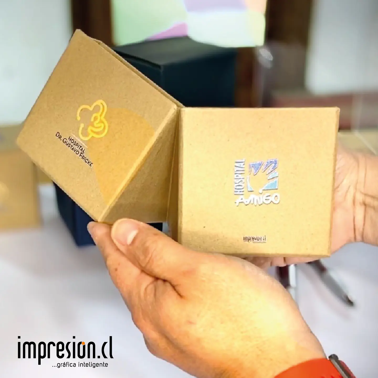Cubo ecológico de escritorio personalizado 4