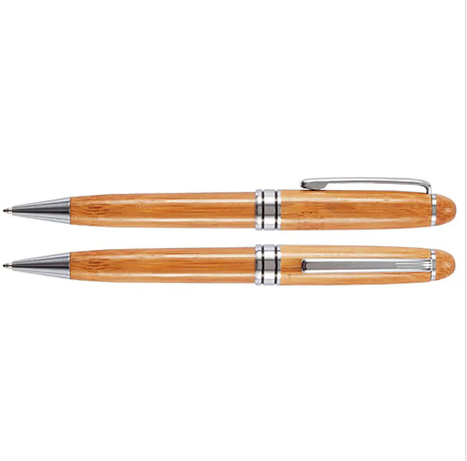 Bolígrafo de bamboo con estuche personalizado 3