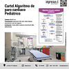 Cartel Algoritmo de paro cardiaco Pediátrico