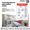 Cartel Algoritmo de paro cardiaco en adultos