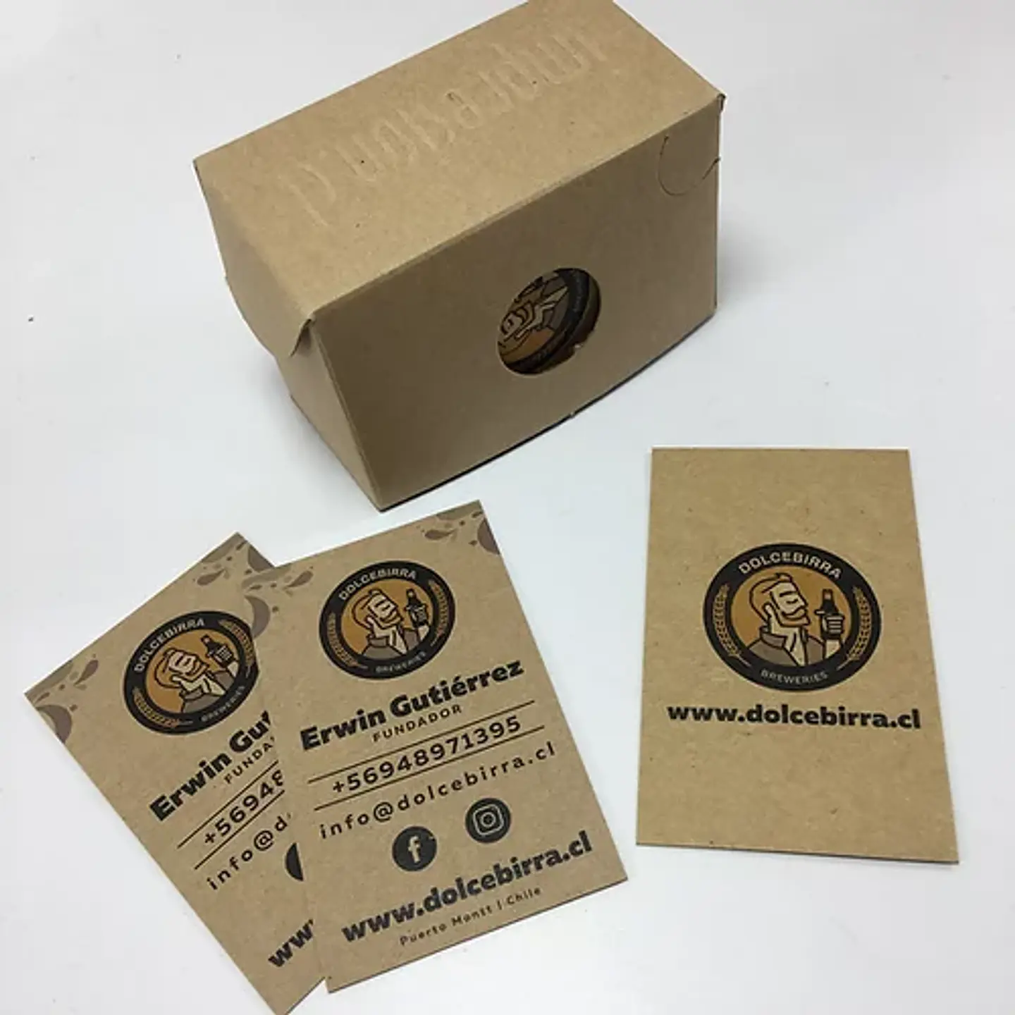 Tarjetas Eco Kraft Personalizadas 1