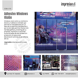 Adhesivo Windows Vision