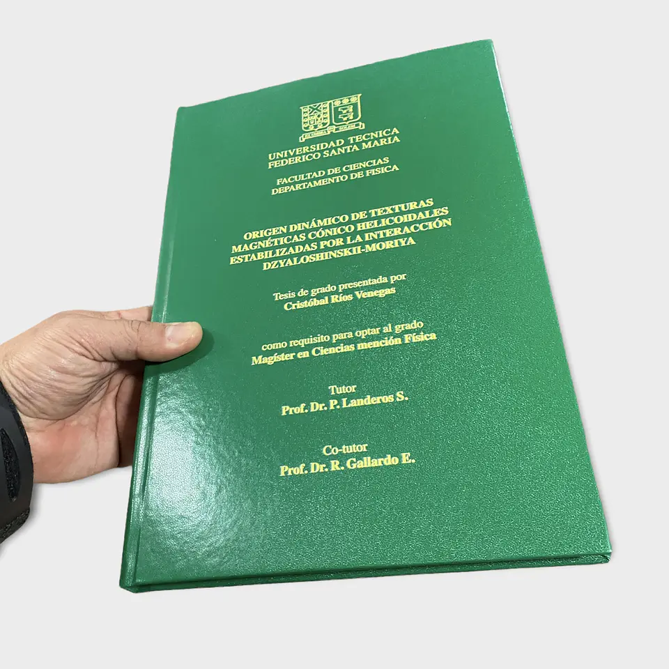 Memoria de título tapa dura personalizada 6