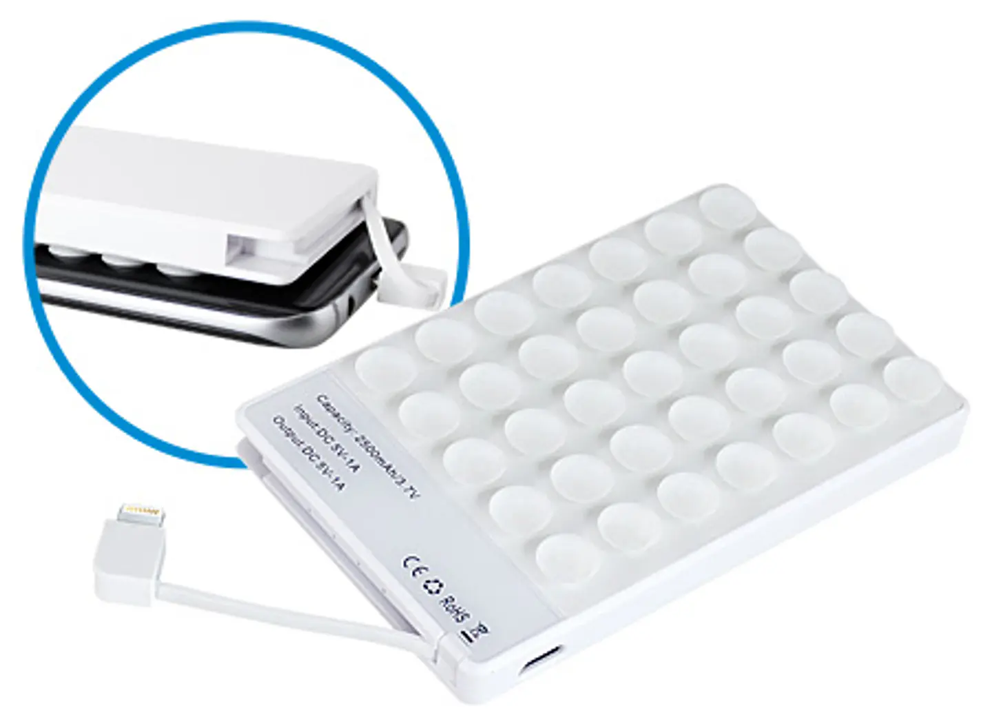 Cargador powerbank con ventosas - 2500maH  2