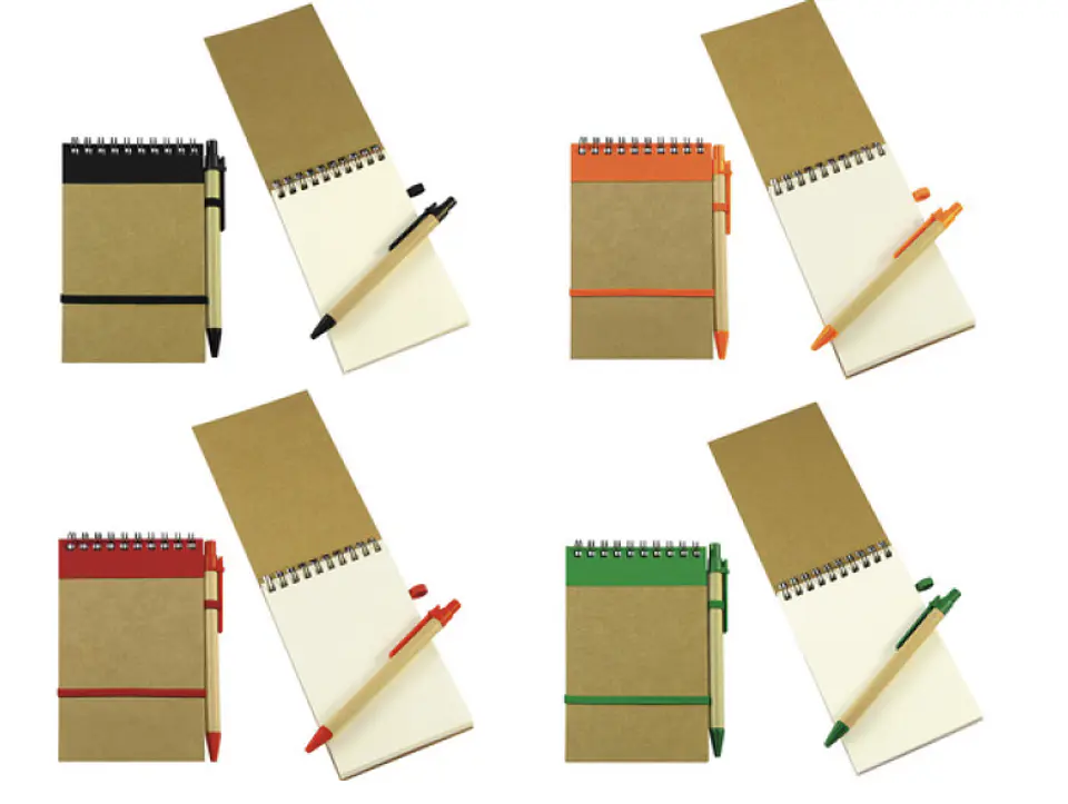 Libreta ecológica con lápiz personalizada 9x14 cm 4