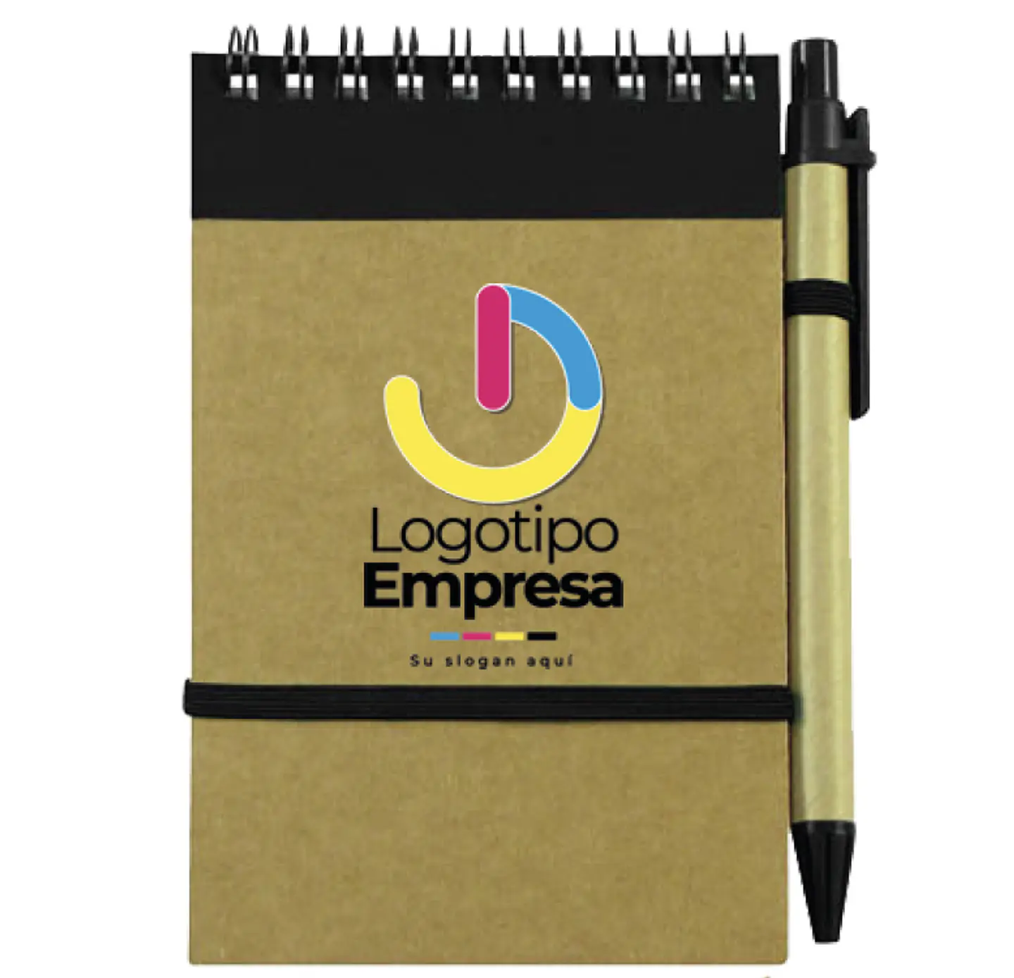 Libreta ecológica con lápiz personalizada 9x14 cm 1