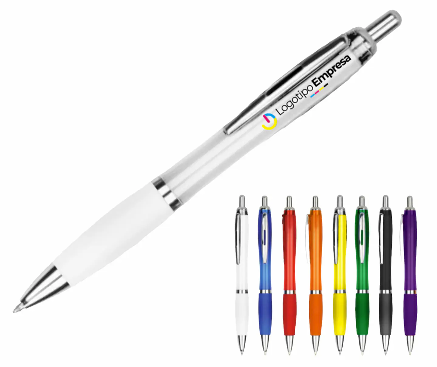 Bolígrafo plástico Wind Color personalizado 1