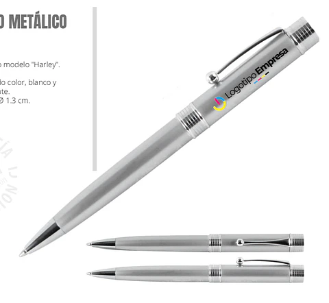 Bolígrafo metálico Harley 