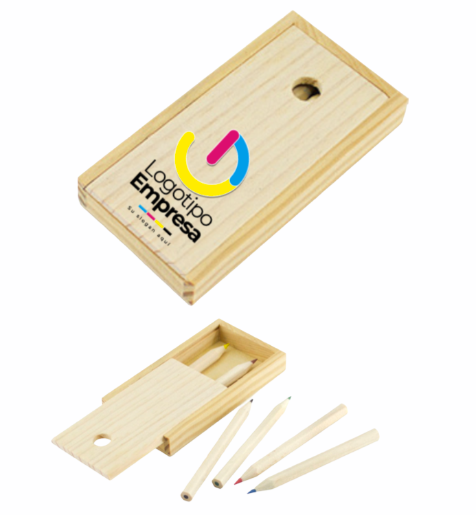 Set lápices colores madera
