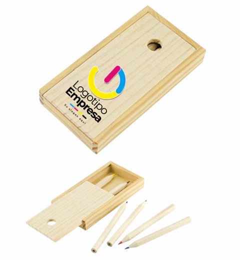 Set lápices colores madera