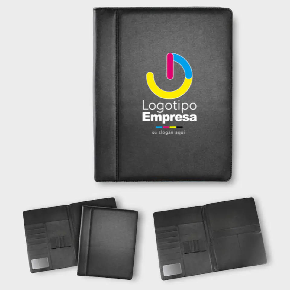 Carpeta ejecutiva símil cuero 1