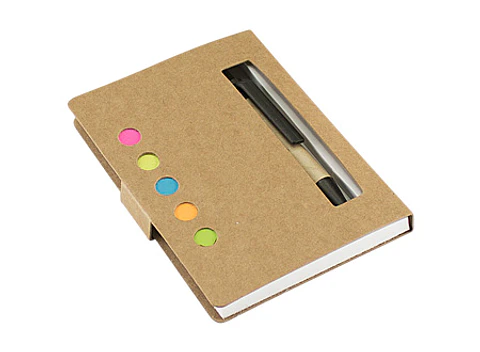 Memo set ecológico con bolígrafo 