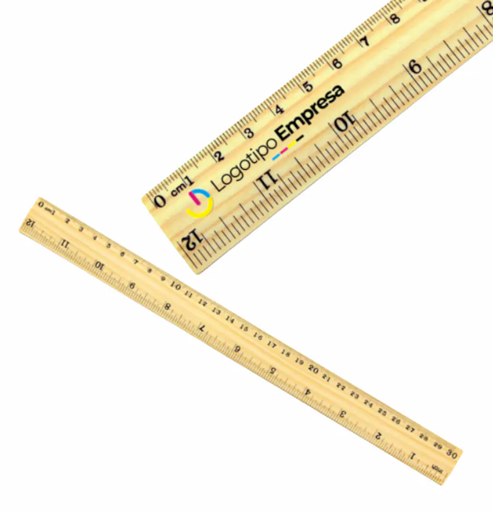 Regla de madera 30 cm  1