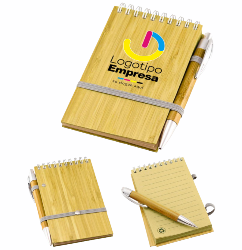Libreta de bamboo 9x14 cm