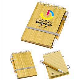 Libreta de bamboo 9x14 cm