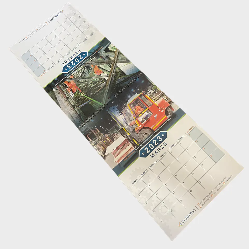 Calendario pared anillado 12 meses 3