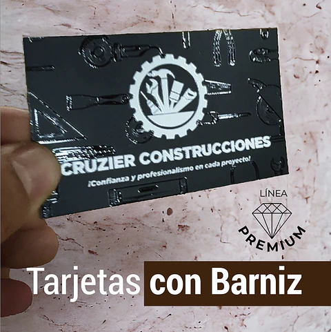 Tarjetas con barniz 3D brillante