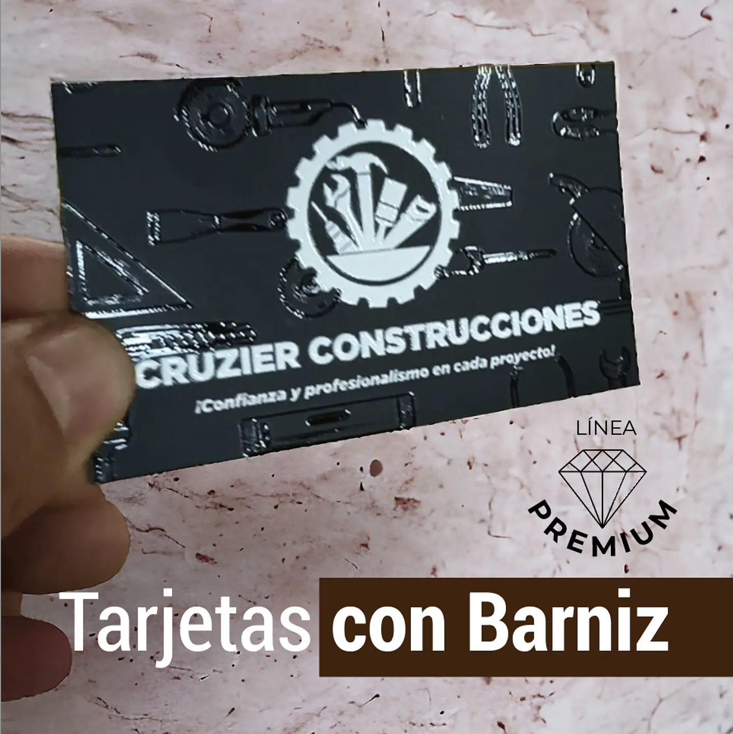 Tarjetas con barniz 3D brillante 2