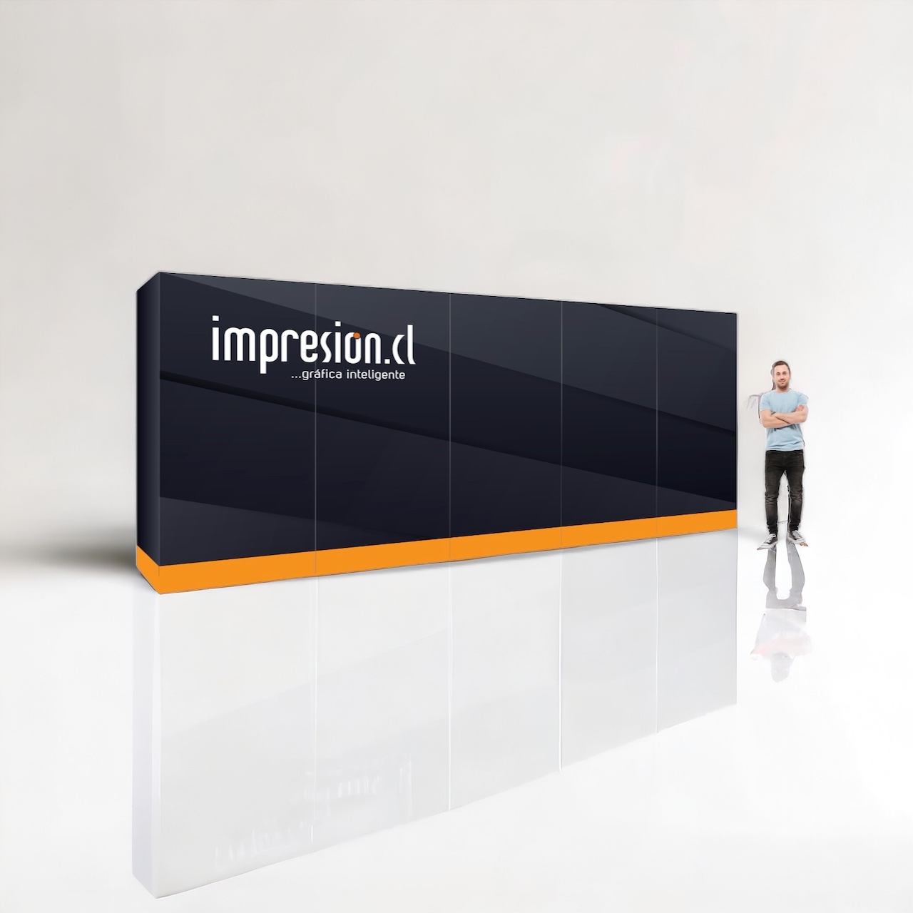 Panel araña textil 5 cuerpos